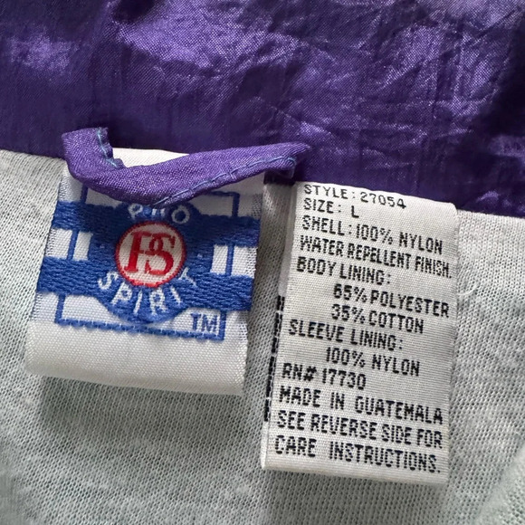 Vintage 90s Pro Spirit Windbreaker Nylon Jacket Size Large Unisex - Picture 3 of 5